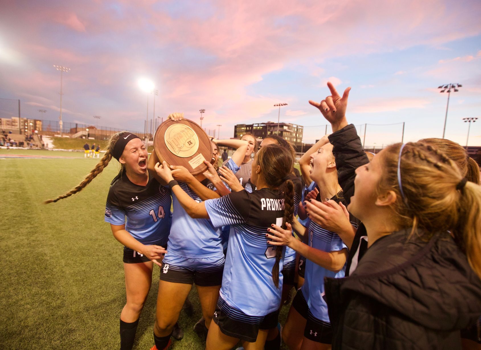 Gillette College Women's Football Celebration 1